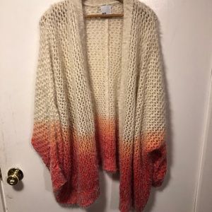 Fuzzy Ombré Cardigan